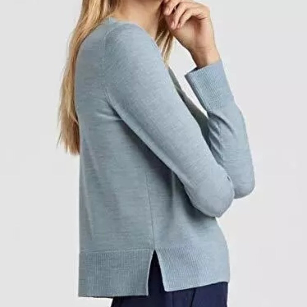 NWT Eileen Fisher Dawn Ultrafine Merino Scoop Neck Top